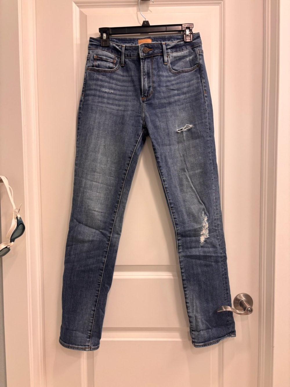 Sundance Driftwood Audrey High Rise Mid-Blue Distressed Women’s Jeans